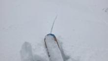 March 27, 2018. Sensitive wind slabs in the Flathead Range