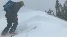 December 29, 2018.  Wind slab instabilities in the Flathead