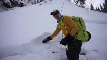 February 15, 2018. Storm slab cycle in the Flathead Range